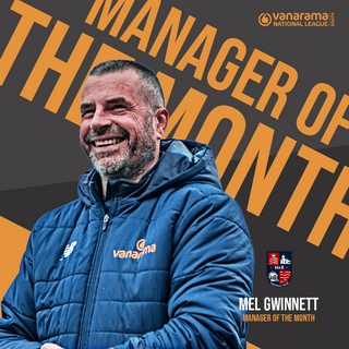 MEL GWINNETT WINS MANAGER OF THE MONTH